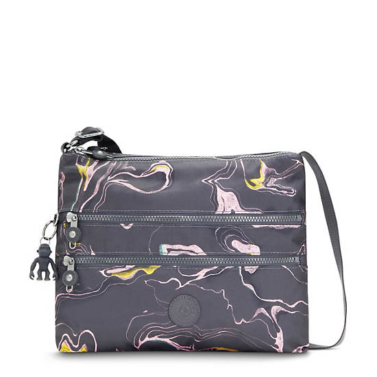 Kipling Alvar Printed Crossbody Bags Soft Marble | CA 1069XY